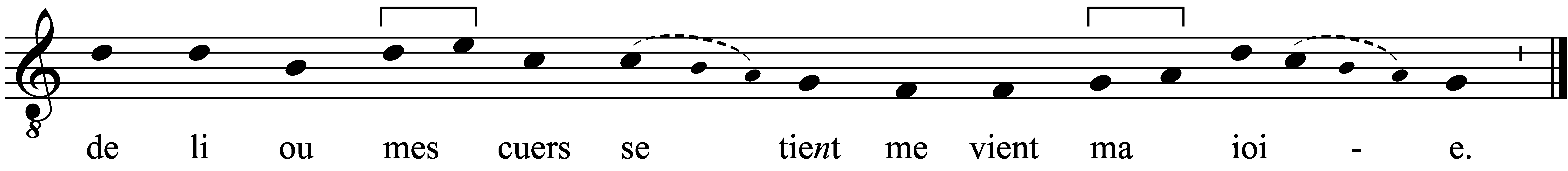 Refrain musical notation